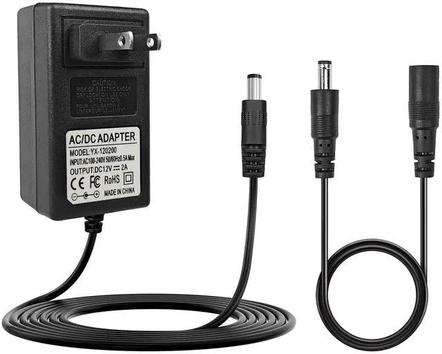 Main image of 12V for Nekteck Neck Massager Charger for Zyllion Shiatsu Back and Neck Massager, Compatible with Nekteck LMS-801/RESTECK/Vellax/Medcursor/Mirakel/InvoSpa Shiatsu/Papillon/Mo Cuishle/Viktor Jurgen,9ft