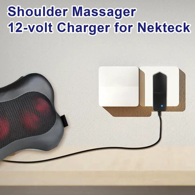 Alt view image 6 of 7 - 12V Shiatsu Back and Neck Massager Power Cord, 2A DC Power Cord Massager Charger Compatible with Nekteck Resteck Mirakel InvoSpa Papillon Mo Cuishle Snailax Medcursor Etekcity Mountrax Zyllion Comfier