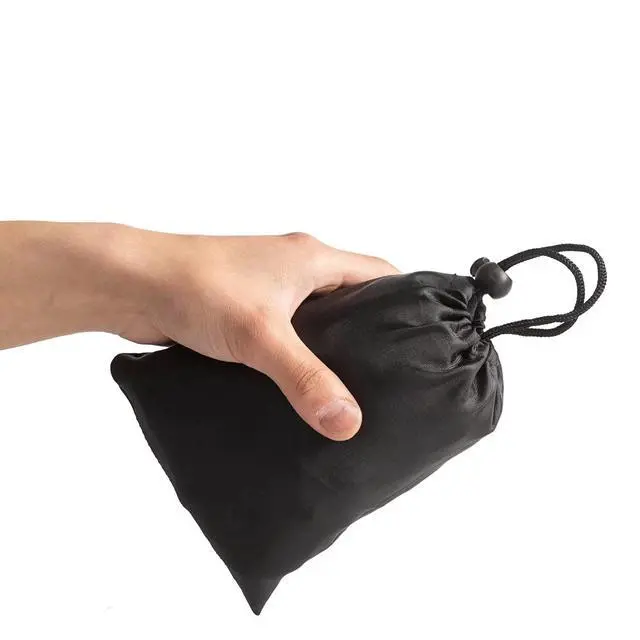 Alt view image 7 of 7 - Inflatable Travel Pillow, Neck Pillow Support for Traveling, Airplanes, Cars, and Offices with Compact Carrying Bag, Soft Velvet Washable Cover, Ideal for Adult Sleepers (Grey)