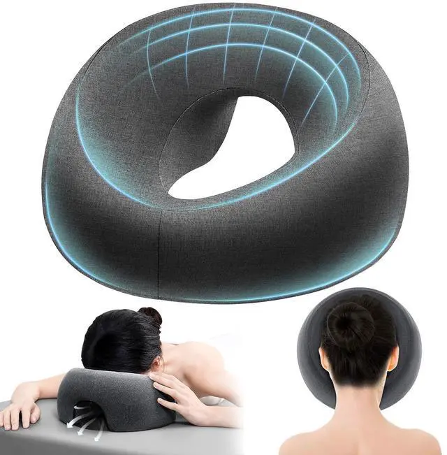 Main image of Face Down Pillow for Massage Table,Massage Headrest for Bed,Stomach Sleeping,BBL Pillow After Surgery,Post-Eye Surgery Recovery,Tanning Pillow with Removable Cover