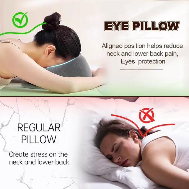 Alt view image 7 of 7 - Face Down Pillow for Massage Table,Massage Headrest for Bed,Stomach Sleeping,BBL Pillow After Surgery,Post-Eye Surgery Recovery,Tanning Pillow with Removable Cover
