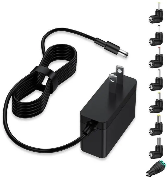 Main image of Massager Power Cord for Zyllion Shiatsu Back and Neck Massager/Nekteck/Comfier Back Shoulder and Neck Massager Charger Supply - 12V - Only Fit for 12V Massager