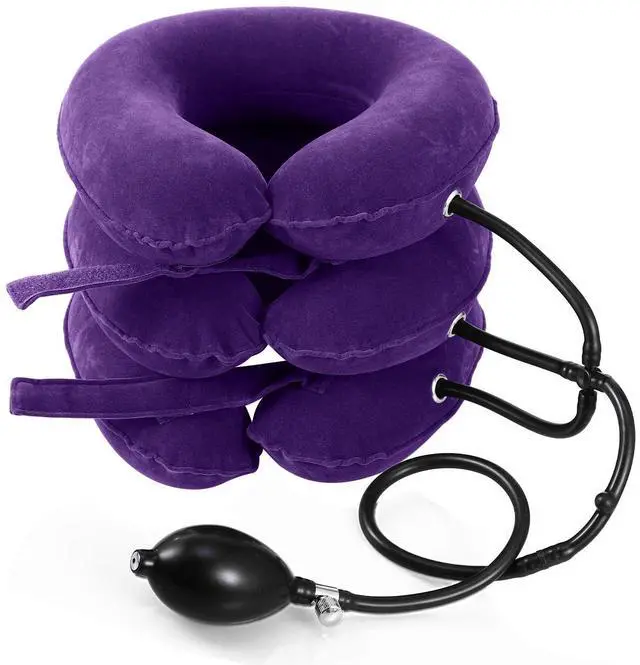 Main image of Neck Traction Device, Neck Stretcher, Neck Pain Relief, Adjustable Inflatable Neck Brace & Neck Stretcher Cervical Traction, Neck Decompression Home Use