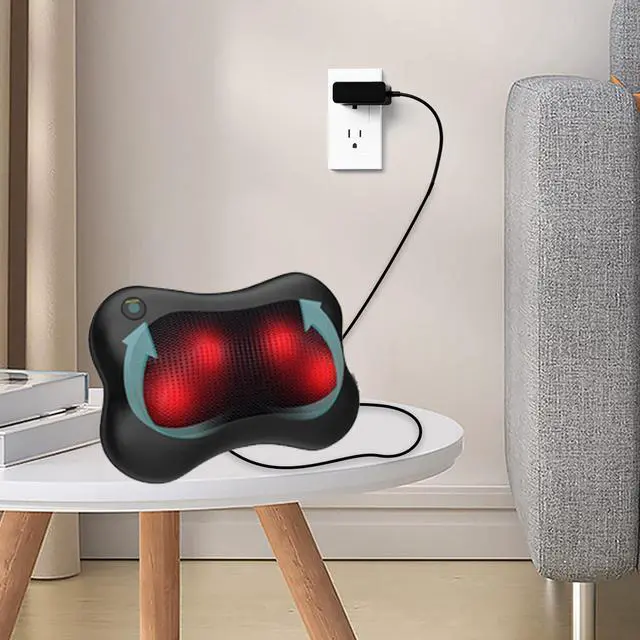 Alt view image 7 of 7 - Massager Power Cord for Zyllion Shiatsu Back and Neck Massager/Nekteck/Comfier Back Shoulder and Neck Massager Charger Supply - 12V - Only Fit for 12V Massager