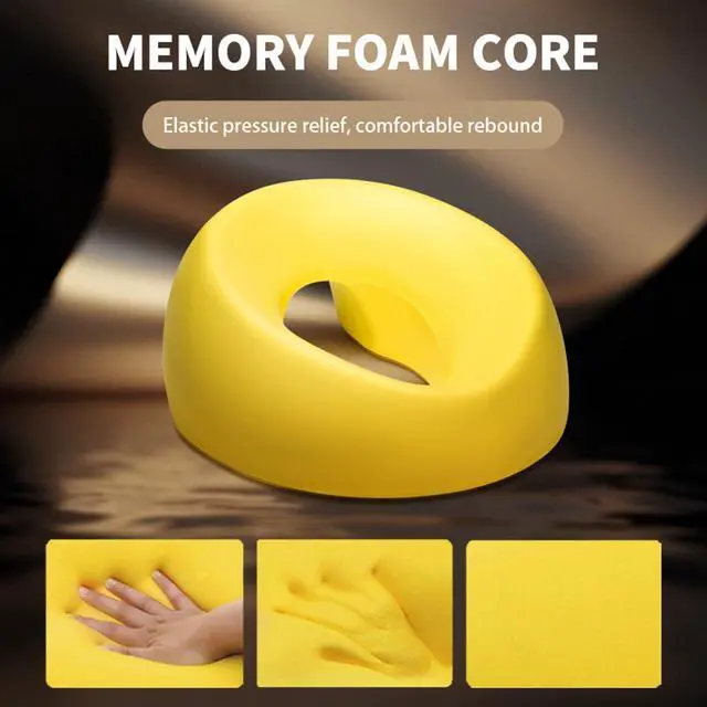 Alt view image 7 of 7 - Memory Foam Prone Massage Pillow - Ergonomic Face Down Pillow for Massage Table, Home Sleeping & Post-Surgery Recovery Comfortable Face-Down Sleeping & Spa Use (Klein Blue)