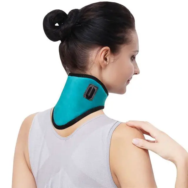 Alt view image 3 of 7 - USB Neck Heating Pad Heated Neck Wrap for Pain Relief Electric Neck Warmer Collar Physical Therapy Heated Neck Brace 3 Adjustable Temp Auto Shut Off Portable Neck Heat Brace for Soreness Stiffness