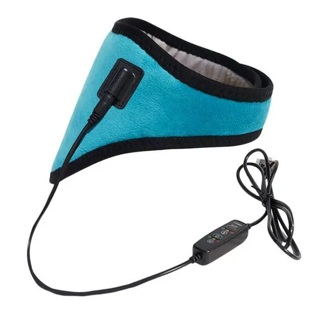 Alt view image 2 of 7 - USB Neck Heating Pad Heated Neck Wrap for Pain Relief Electric Neck Warmer Collar Physical Therapy Heated Neck Brace 3 Adjustable Temp Auto Shut Off Portable Neck Heat Brace for Soreness Stiffness