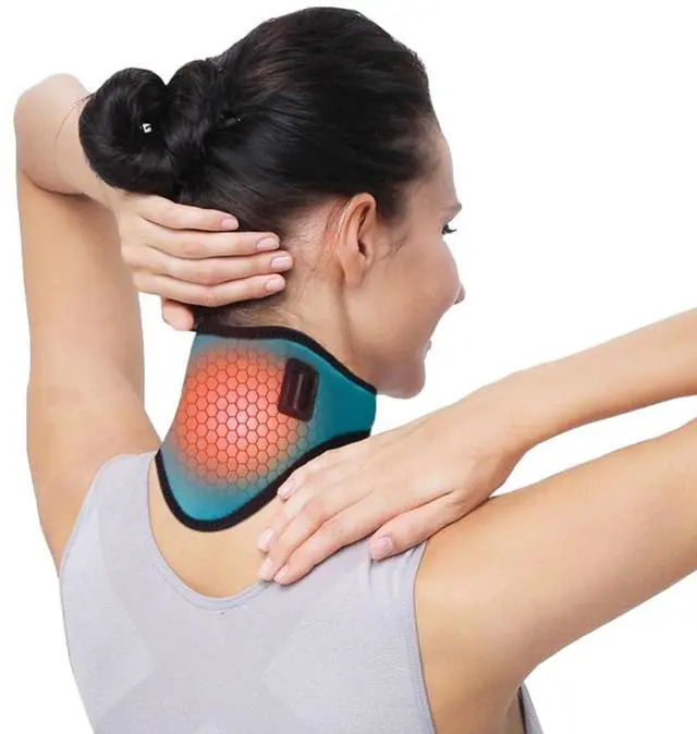 Main image of USB Neck Heating Pad Heated Neck Wrap for Pain Relief Electric Neck Warmer Collar Physical Therapy Heated Neck Brace 3 Adjustable Temp Auto Shut Off Portable Neck Heat Brace for Soreness Stiffness