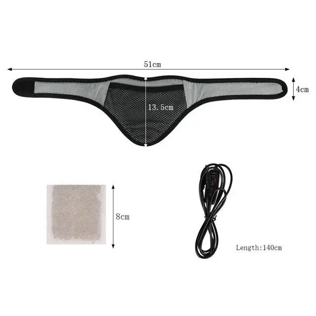 Alt view image 7 of 7 - USB Neck Heating Pad Heated Neck Wrap for Pain Relief Electric Neck Warmer Collar Physical Therapy Heated Neck Brace 3 Adjustable Temp Auto Shut Off Portable Neck Heat Brace for Soreness Stiffness