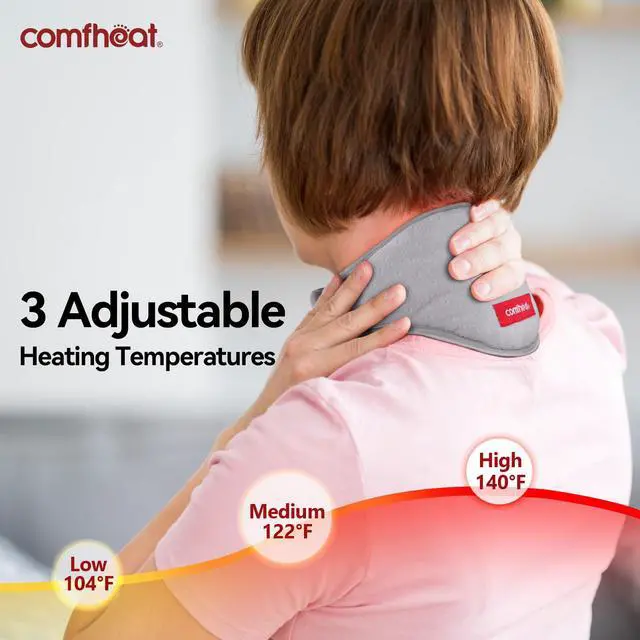 Alt view image 3 of 6 - Neck Heating Pad with Vibration Massage for Neck Pain Relief