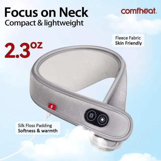 Alt view image 5 of 6 - Neck Heating Pad with Vibration Massage for Neck Pain Relief