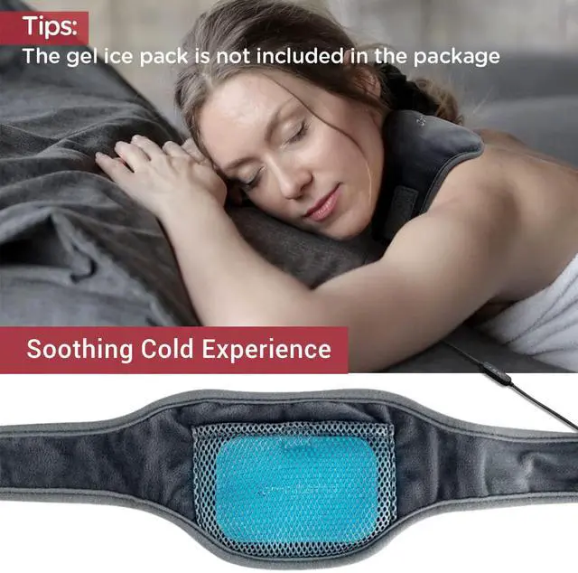 Alt view image 6 of 7 - Neck Heating Pad, USB Wearable Heating Pad, Heated Neck Wrap for Comfortable Warmth, 3 Heat Auto-Off, Electric Thermal Brace, Small USB Warmer for Daily Use, Gift for Women Grandma, 16"-22"