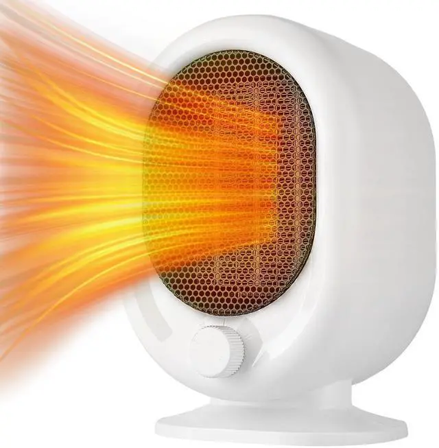 Main image of Mini Space Heater,1500W Small Desk Heater,2 Gears Adjustable,PTC Ceramic Heating,Tip-over & Overheat Protection,Fast Heating and Super Quiet White