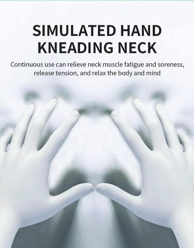 Alt view image 7 of 7 - Multi-Mode Neck Massager with Gentle Heat U-Shaped Memory Foam Portable Neck Relaxation Device, Wireless Muscle Tension Relief for Home, Office & Travel