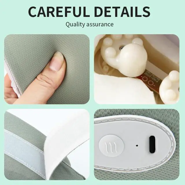 Alt view image 5 of 7 - Multi-Mode Neck Massager with Gentle Heat U-Shaped Memory Foam Portable Neck Relaxation Device, Wireless Muscle Tension Relief for Home, Office & Travel