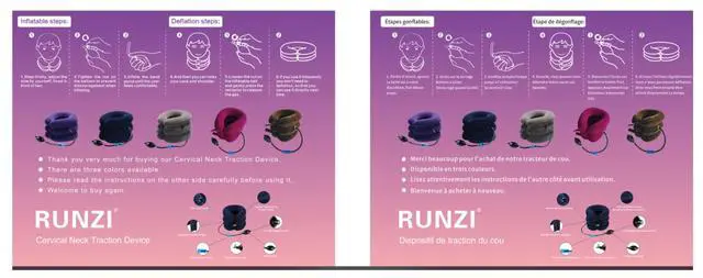 Alt view image 7 of 7 - Cervical Neck Traction Device Inflatable Neck Stretcher, Easy to Use for Chronic Neck and Shoulder Pain Relief Traction Spine Alignment, Neck Cervical BracePurple