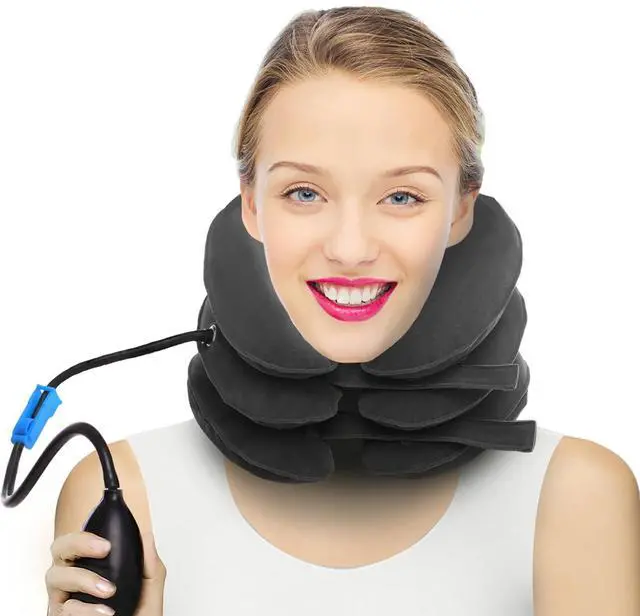 Main image of Cervical Neck Traction Device for Instant Neck Pain Relief - Inflatable & Adjustable Neck Stretcher Neck Support Brace, Neck Traction Pillow for Home Use Neck Decompression