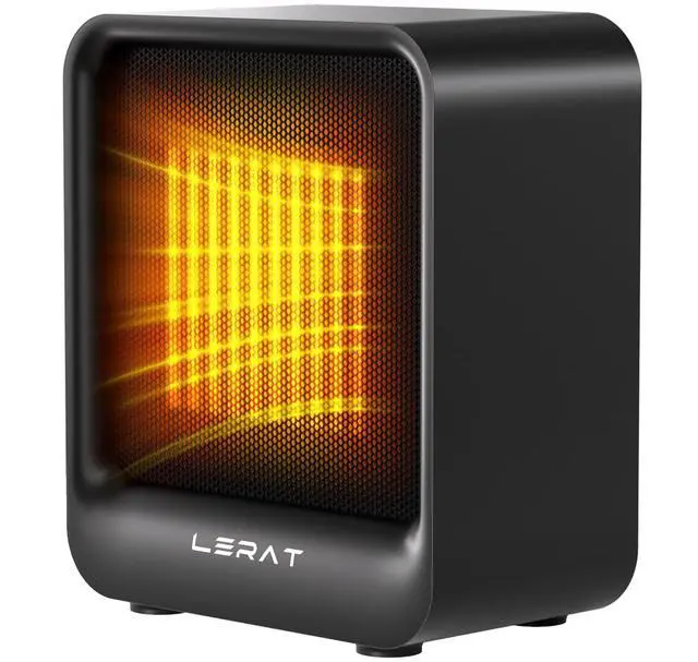 Main image of Space Heater, Portable Mini Heater for Indoor Use, 500W Fast Heating Small Desk Heater with Overheating & Tip-Over Protection, Lightweight Electric Heaters for Office, Home, CampingBlack