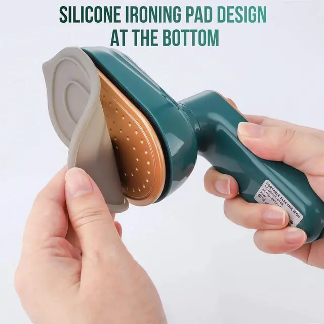 Alt view image 3 of 5 - Portable Steam Iron - 2023 New Travel Mini Steam Iron, Portable Micro Small Iron Dry & Wet Ironing Machine, Steamer for Clothes Size, Foldable Handheld Iron and All in One (Green)