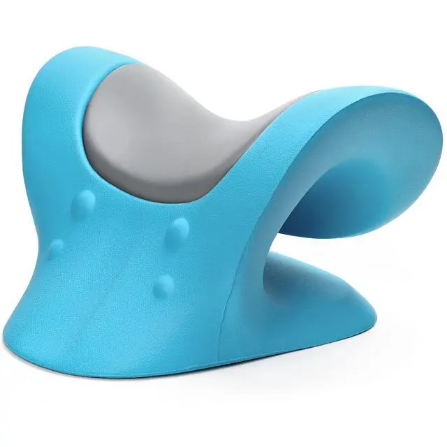 Alt view image 4 of 6 - Comfortable Neck Stretcher for Neck Pain Relief, Neck and Shoulder Relaxer Cervical Neck Traction Device for TMJ Pain Relief and Muscle Relax, Cervical Spine Alignment Chiropractic Pillow