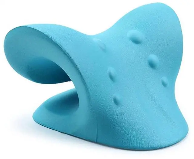 Main image of Gstrlinen Neck & Shoulder Relaxer Cervical Traction Device for TMJ Relief, Chiropractic Neck Stretcher Pillow for Cervical Spine Alignment and Tension Release (Blue)