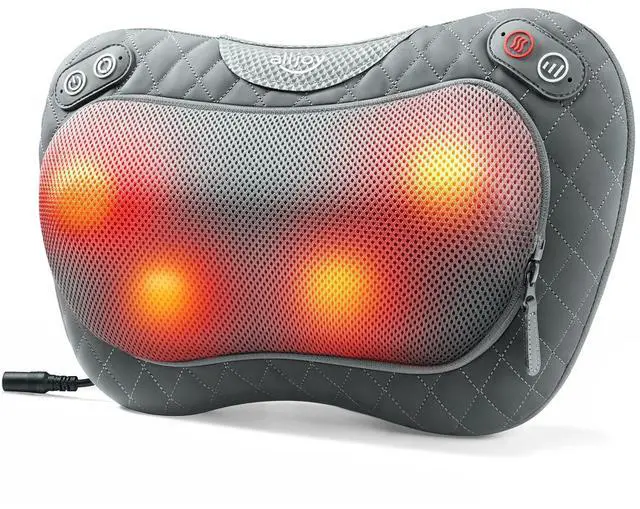 Main image of Shiatsu Neck and Back Massager with Soothing Heat,3D Kneading Massage Pillow for Muscle Pain Relief, Use Unplugged,Detachable Cover,Gifts for Women Men Mom Dad