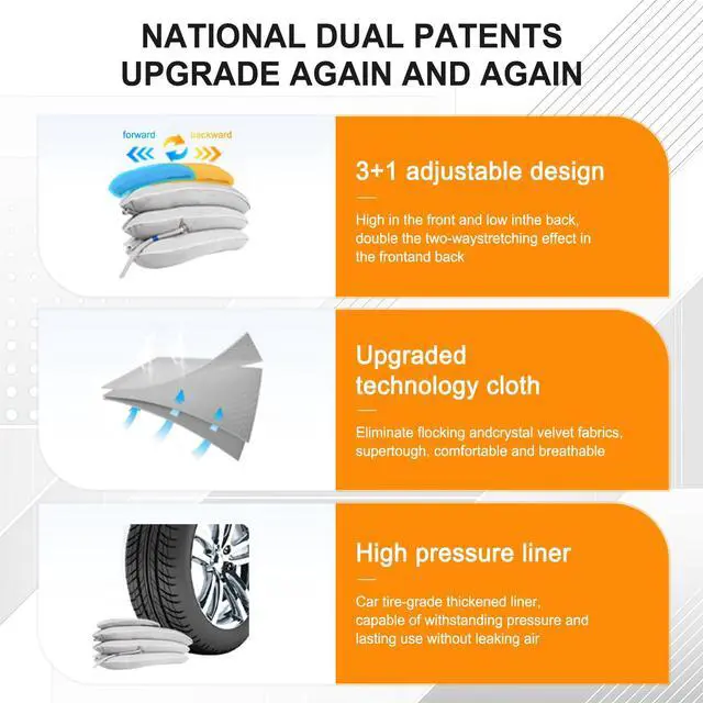 Alt view image 6 of 7 - Cervical Neck Traction Device for Home Use, Inflatable Neck Stretcher for Instant Neck Pain Relief, Adjustable Neck Support Brace, Neck Decompression, Neck Extender