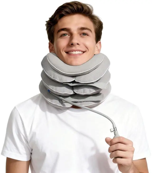 Main image of Cervical Neck Traction Device for Home Use, Inflatable Neck Stretcher for Instant Neck Pain Relief, Adjustable Neck Support Brace, Neck Decompression, Neck Extender