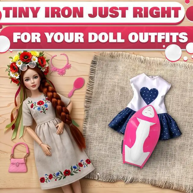 Alt view image 7 of 7 - Mini Iron for Crafting 2.5" x 3.9" Cute Mini Craft Iron for Patches, Sewing, Quilting with Quick Heat-Up Ceramic Plate & 59" Cord Designed for Ironing Patches, Bling, and Small Craft Projects