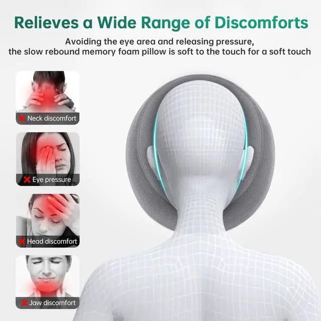 Alt view image 5 of 7 - Massage Head Rest for Bed, Face Down Pillow with Air Vent, Face Cradle for Spa & Stomach Sleeping, BBL Pillow After Eye Surgery, Massage Pillows for Prone Sleeping with Face Cradle Pad