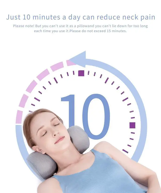 Alt view image 5 of 7 - Small Neck Roll Pillow,Say Goodbye to Neck Pain, Cervical Memory Foam Pillow for Tension Muscle Relief, Contour Support, Shoulder Pain Relaxer with Breathable Pillowcase, Odorless