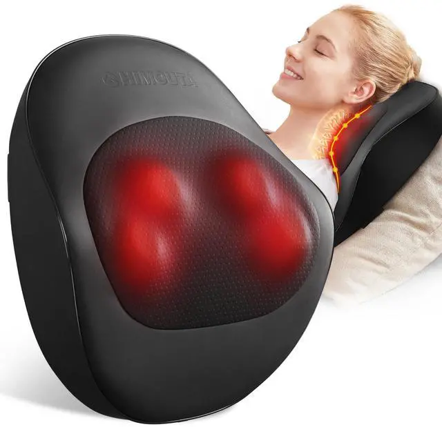 Main image of Electric Neck Massager Pillow, Ultra-Quiet Corded Neck and Shoulder Massager with Heat, Portable 3D Kneading for Shoulder, Leg & Calf Muscle Pain Relief, Relaxing Gift for Men & Women