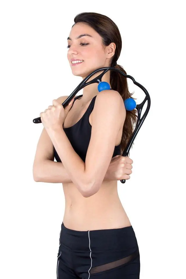Alt view image 4 of 5 - Neck Massager, Neck and Shoulder Shiatsu Deep Tissue Trigger Point Manual Self Muscle Massage
