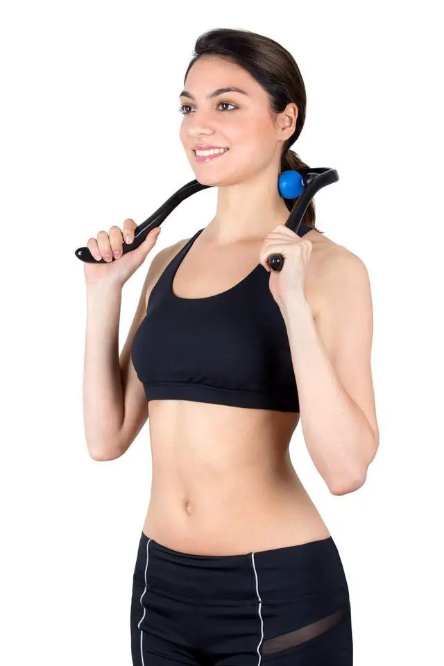 Alt view image 3 of 5 - Neck Massager, Neck and Shoulder Shiatsu Deep Tissue Trigger Point Manual Self Muscle Massage