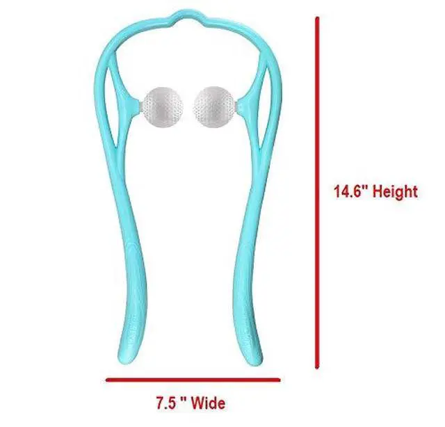 Alt view image 2 of 6 - M1212 Shiatsu Neck Massager for Neck and Shoulder with Deep Tissue Trigger Point Manual Self Muscle Massage for Muscle Pain Relief (Simulates Massage Therapist Hands) (1 Pack Blue)