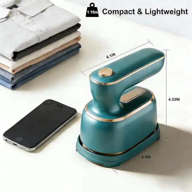 Alt view image 2 of 6 - Travel Steamer for Clothes -1000W Small Steam Irons Foldable for Wrinkle Removal, Compact Portable Mini Travel College Dorm Office Home Garment Steamer for Clothes 120V1 Piece