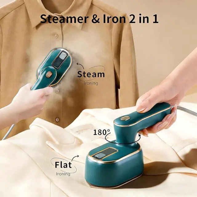 Alt view image 4 of 6 - Travel Steamer for Clothes -1000W Small Steam Irons Foldable for Wrinkle Removal, Compact Portable Mini Travel College Dorm Office Home Garment Steamer for Clothes 120V1 Piece