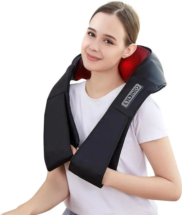 Main image of Shiatsu Back and Neck Massager, Back Massager Deep Tissue Kneading Neck and Shoulder Massage with Heat, Electric Massage Pillow Fathers Day Gift Ideas from Daughter Son(NOT Cordless)