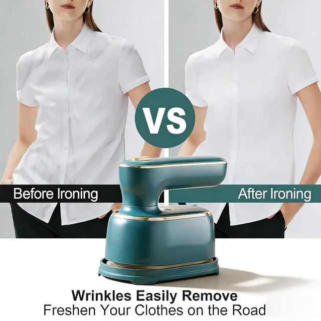 Alt view image 6 of 6 - Travel Steamer for Clothes -1000W Small Steam Irons Foldable for Wrinkle Removal, Compact Portable Mini Travel College Dorm Office Home Garment Steamer for Clothes 120V1 Piece