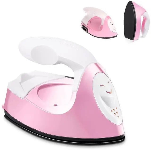 Main image of Mini Craft Iron Mini Heat Press Small Iron Portable Handy Travel Heat Iron-on for Transfers,Clothes,Crafts,Patches,DIY