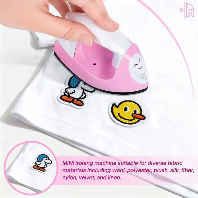 Alt view image 5 of 7 - Mini Craft Iron Mini Heat Press Small Iron Portable Handy Travel Heat Iron-on for Transfers,Clothes,Crafts,Patches,DIY