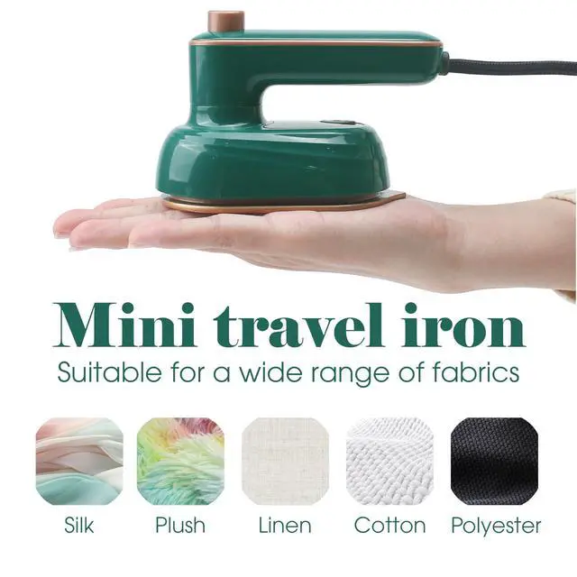 Alt view image 3 of 7 - Rotary Garment Iron, Steam Iron for Clothes, 2-in-1 Travel Size Handheld Portable Mini Small Electric Ironing Machine Dual, Rotated 180 Degrees for Curtain Hanging Sheet Pillowcases Closet Household
