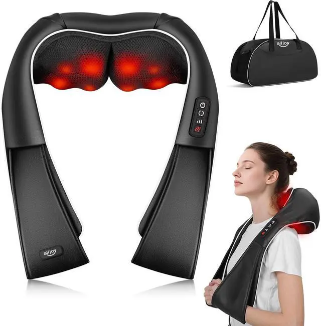 Main image of Shiatsu Neck and Back Massager with Heat, Deep Tissue Kneading Electric Massager for Shoulder, Lumbar, and Leg Pain Relief, Self-Care Wellness Gifts for Women Men Mom Dad