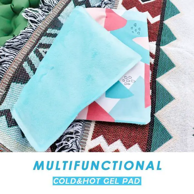 Alt view image 6 of 6 - Pillow Cooling Pad Mat, Cold Pillow Injuries, Perfect for Night Sweats, Migraines, Fevers, Hot Flashes, Reusable (Geometric Patterns)