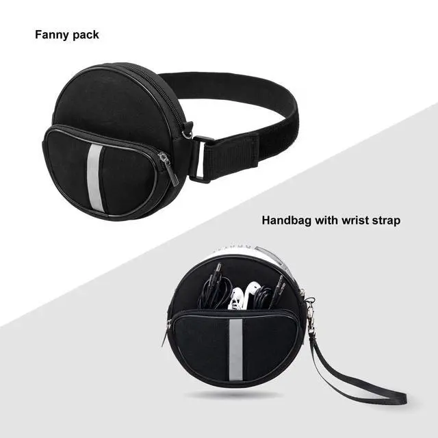 Alt view image 2 of 7 - CD Player Portable Case,Waterproof CD Player Fanny Pack with Wristlet Hand Strap Compatible with HOTT/Gueray/NAVISKAUTO/Jinhoo/Jensen/Monodeal Portable CD Player and More6.5 inch.