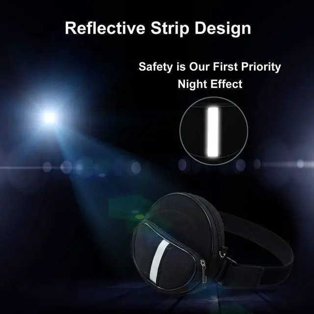 Alt view image 5 of 7 - CD Player Portable Case,Waterproof CD Player Fanny Pack with Wristlet Hand Strap Compatible with HOTT/Gueray/NAVISKAUTO/Jinhoo/Jensen/Monodeal Portable CD Player and More6.5 inch.