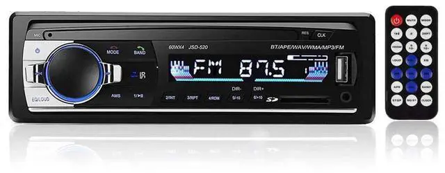 Main image of Single Din Car Stereo Car Radio Receiver Bluetooth Hands-Free, 12V MP3 Audio Player USB Port SD Port AUX Input FM Radio, No CD/DVD Player