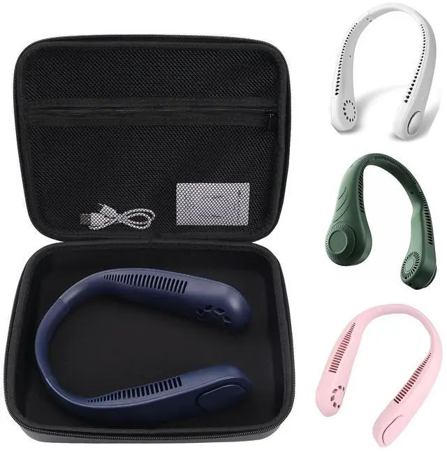 Main image of Hand Free Personal Fan Case for Rechargeable Neck FansNeck Hanging Fan Travel Case USB Rechargeable Personal Fan Storage BoxCase Only