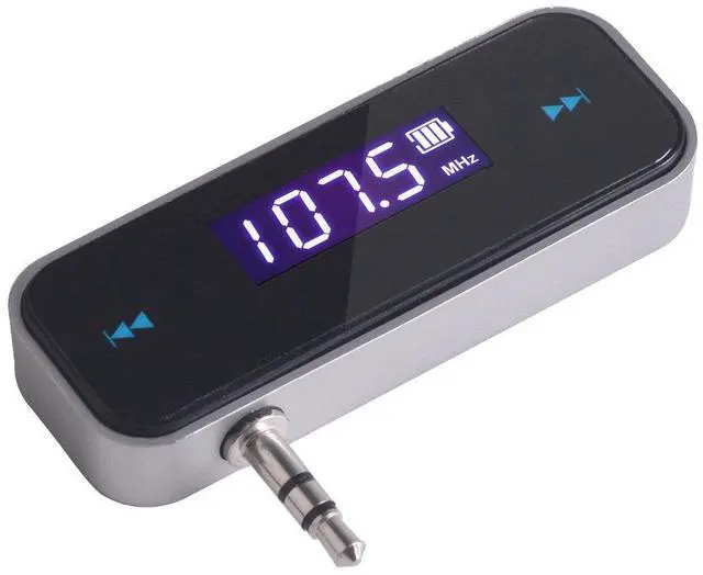 Main image of FM Transmitter Audio Adapter Car Kit, Wireless in-Car Radio Transmitter Built-in 3.5mm Aux Port for Cars iPhone 6s 5 SE iPod iPad Smart Phones MP3 MP4 Audio Players