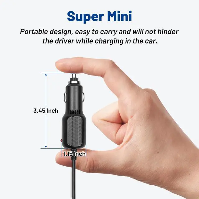 Alt view image 5 of 7 - DC 12V Car Charger for Portable DVD Player Car Cigarette Lighter Adapter Power Cord for Sylvania/DBPOWER/UEME/HDJUNTUNKOR/DRJ